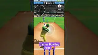 James Bowling Face 🤩 Cricket league #cricketleague #cricketshorts #shorts