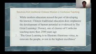 Yunxiang Zhu &ldquo;Teaching Consciousness based Education to Chinese Students at a Distance