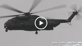 Sikorsky CH-53GE, Westland Sea King Mk.41 & H145M - German AF/Navy 84+82 & 89+66 - flyby at Lechfeld