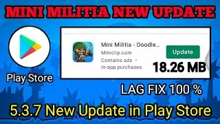 DA2 | Mini Militia New Update in Play Store || Mini Militia New Update Lag Fixed || VISU Gamer
