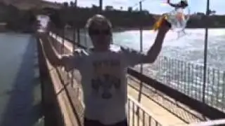 What a Malaka jumping from Bonnie Doon Bridge