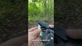 How to put new CO2 in the Elite Force Ruger P345 PR CO2 Powered 6mm! #foryou #shorts #airsoft #co2