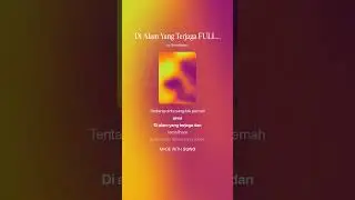 Di Alam Yang Terjaga (Original Eco-Song & Lyrics)