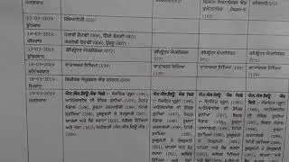 2020  board examination 12th class date sheet 2019 pseb board 2019 # date sheet