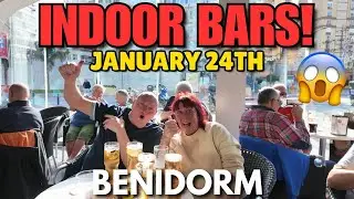 Benidorm's Indoor Pubs & Bars PACKED Today! 😱🍻 COLD Weather Outside! 🥶
