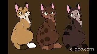 Hayner, Olette and Pence as Cats (For @MultiFandomFanGirl1999)