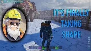 The Walls Go Up! Snow Biome Base Part 13 - Ark Survival Ascended - The Island (EP188)