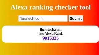 PHP project - ALEXA Ranking Checker Tool - HTML5, CSS3 AND JAVASCRIPT