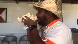 How to blow a conch shell