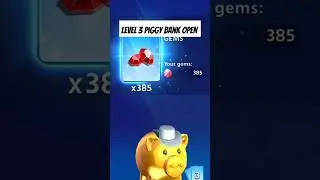 Cricket League Piggy Bank Level 2 Opens, Cards, Coins, gems #viralvideo #fun #gems #ytshort