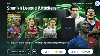 efootball pack opening Spanish League pack opening got Samuel eto max rating efootball 25