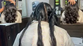 (series-19) पतले बालों में कैसे करे लयर विथ स्टेप हेयर कट very easy technique, step-by-step tutorial