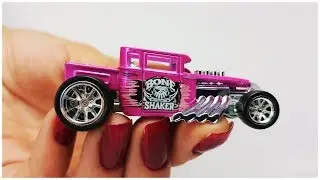 Wheel Swap Pink Bone Shaker Hot Wheels