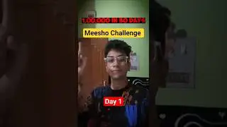 Day 1 - ₹1 Lakh Meesho Challenge🔥📦 #meesho #shorts #funny #challenge #30daychallenge #trending