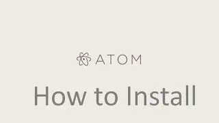 How to install ATOM Text Editor on Ubuntu