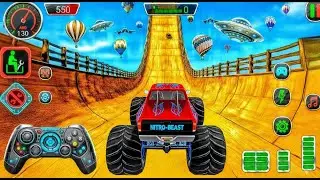 🔥Mega Ramb Challenge👍Super Grazy GT Monster Truck Racing Stunts | Android Gameplay💥
