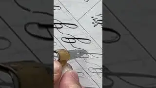 Practice writing small letters in calligraphy! #shorts #moderncalligraphy #stationery #satisfying