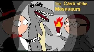 Riccardo Cartoon&copy; - The Cave of the Mosasaurs
