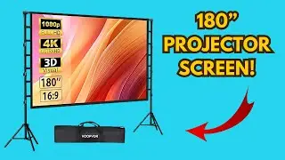 Best 180-Inch Outdoor Projector Screen Review &ndash; Crystal Clear HD Setup & Test!