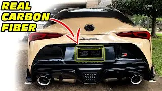 $20 Real CARBON FIBER License Plate Frame SUPRA MK5