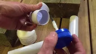 Making a solvent weld plumbing fitting joint