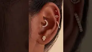 Ear Piercing Aesthetics: Ear Studs Stacking Ideas