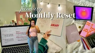 JANUARY MONTHLY RESET | goal setting, budgeting, & intentions