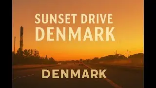 Sunset Drive in Denmark 🚗 | Relaxing Car Ride from Solr&oslash;d to K&oslash;ge | Nordic Night Drive [4K]