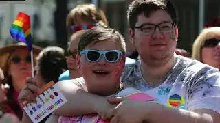Justin Trudeau at Edmonton's Pride Parade