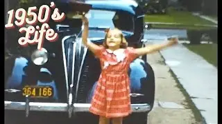 A Look Back Into the 1950's - Home Movies - Family - Trip - Vintage Footage Video