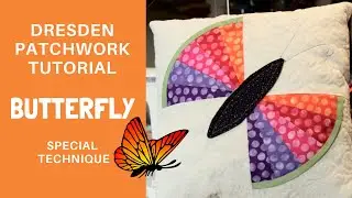 Dresden Butter Fly tutorial -- Creative & unique patchwork technique