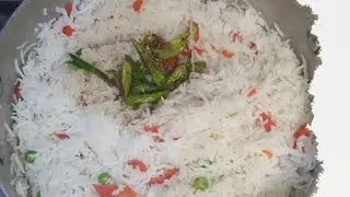 Tarka Rice Recepi || Vegetable rice #vegerice #cooking #friedrice 