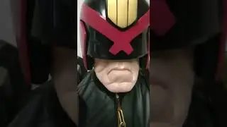 Dredd Lifesize Bust Finished