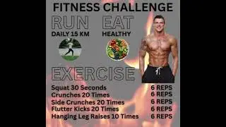 Fitness Challenge | Canva Practice Design with Music