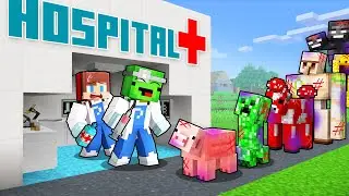 Mikey and JJ Opened a Mob HOSPITAL in Minecraft! (Maizen)