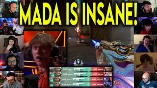 Valorant Streamers Reacts To NRG Mada HIT A CRAZY ACE Against MIBR In VCT