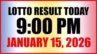 Lotto Result Today 9pm Draw January 15 2026 Swertres Ez2 PCSO