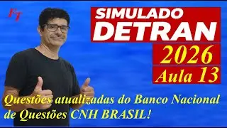 SIMULADO DETRAN QUESTÕES 2026 - AULA 13 - #SimuladoFalandodeTransito2026 - #Detran2026
