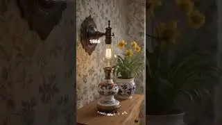 Lamp Design Evolution Timelapse From 1700 to 2100 Made With AI #timelapse #history #evolution #lamp