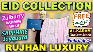 Eid collection 🎉 Luxury Rujhan Fancy  | Sapphire jacquard | Alkaram | zellbury washware Upto95%OFF🔥