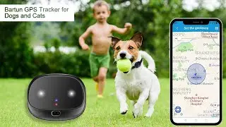 GPS Dog Tracker, Real Time Tracking Device, App Control for Dogs and Cats with Unlimited Range