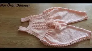 1-3 Yaş Bebek Tulumu Yapımı - Bebek Tulumu Tapılışı - Bebek Tulumu Nasıl Yapılır ? 2.Video