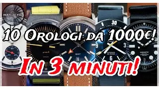 10 orologi da 1.000€ in meno di 3 minuti!
