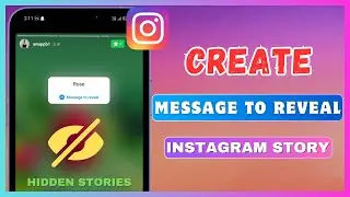 How To Add Message To Reveal In Instagram Story | Create Hidden Instagram Stories