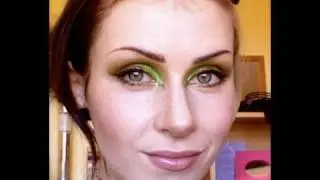 St. Paricks' Day '10 inspired edgy Green & Brown Makeup!!