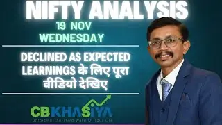 Nifty Elliott Wave Analysis for 19 Nov 2025 onward
