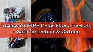 Review GOFIRE Color Flame Packets - Safe for Indoor & Outdoor Use - 1 Hour Burn for Campfires, Firep