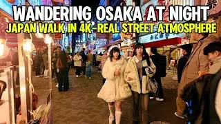 Wandering Osaka, Japan 🇯🇵 | Night Walk in 4K &ndash; What It Feels Like Walking Around Osaka