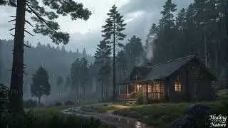 Serene Winter Cabin Rainfallfor Deep Sleep, Study Sessions & Relaxation