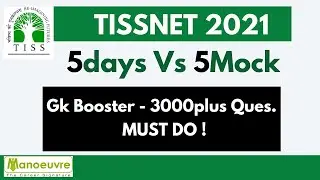Tissnet 2021 - 5days Vs 5Mock Test | Gk Booster 3000plus Questions. | Countdown Started ...